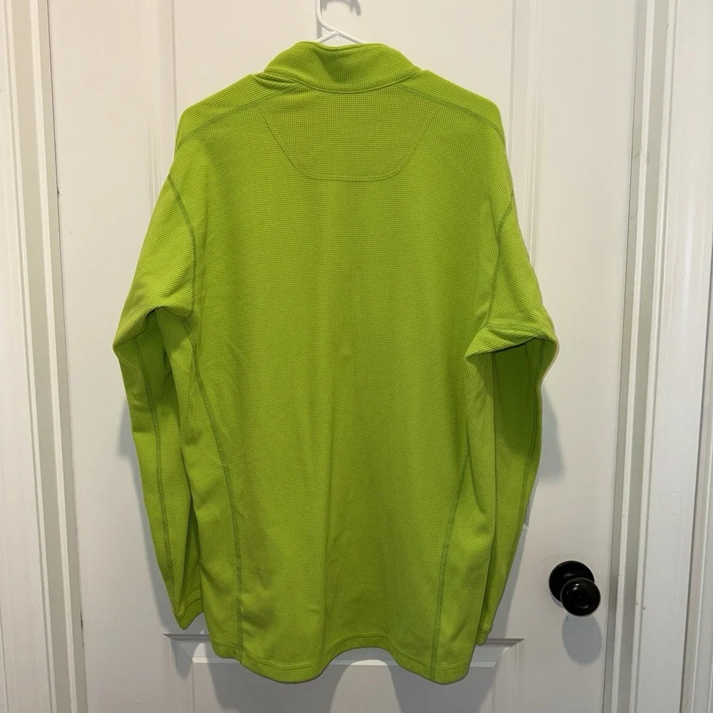 Arcteryx Delta LT Mens XL Green Half Zip Fleece Pullover Polartec Hiking 14625